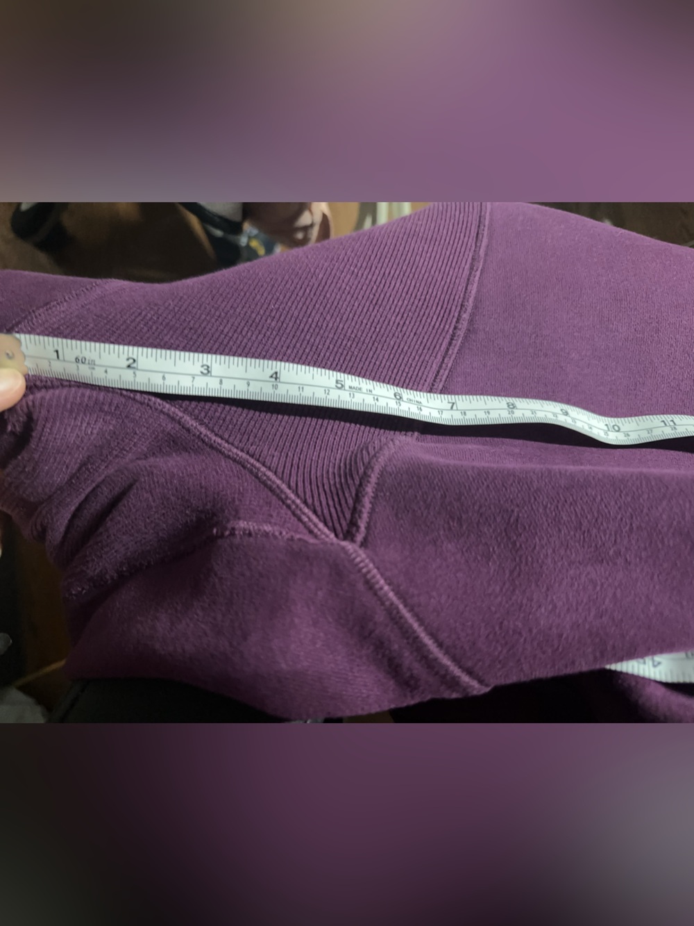Purple Lululemon Scuba Stretch Lined Hood Zip-Up Hoodie Size 6 - Picture 6 of 8